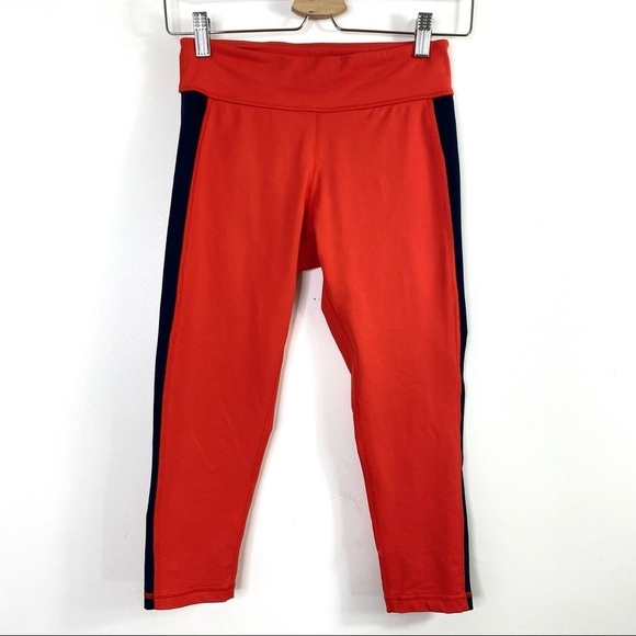 Tory Burch Tory Sport Color Block Cropped Leggings - Picture 2 of 11